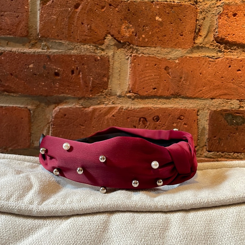 Red embellished headband